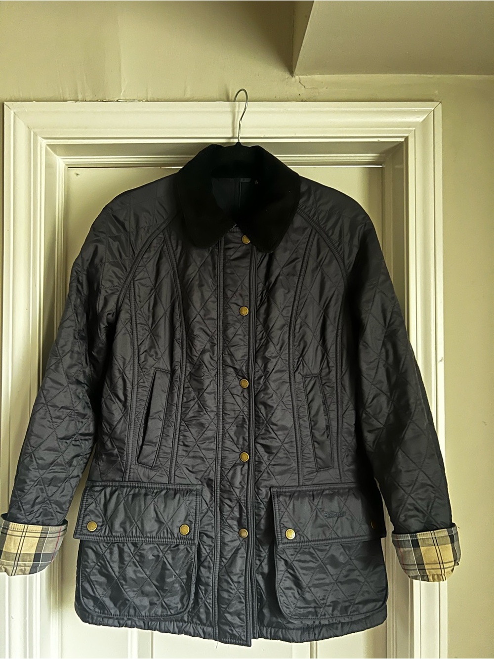 Barbour Beadnell Polarquilt Jacket Navy Sz8